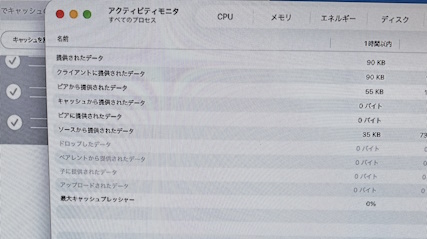 アクティビティモニタ