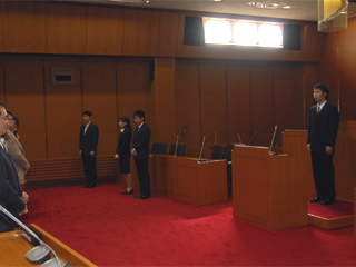 辞令交付後の様子