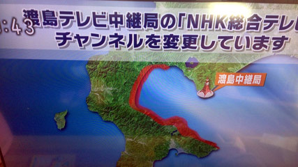 テレビの画面
