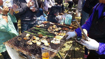 盛況な焼き台