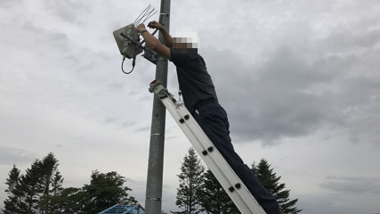 作業中の写真