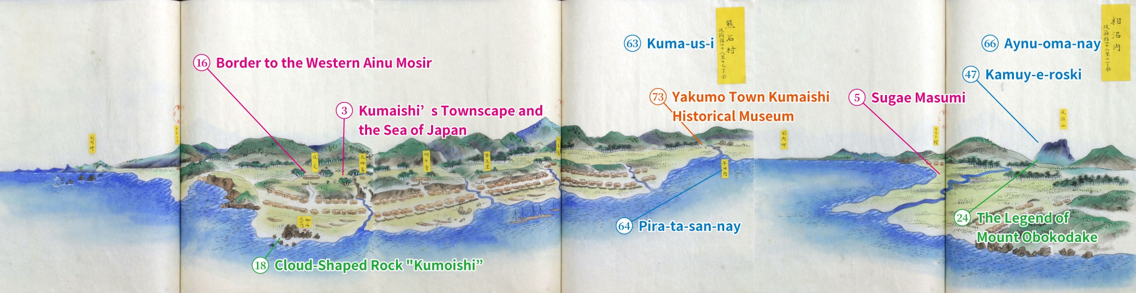 Late Edo Period Bird’s-eye View of Kumaishi Area