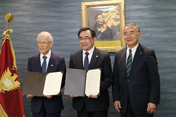 学校法人上智学院と八雲町　連携協定締結の画像