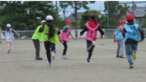 運動会総練習　リレー