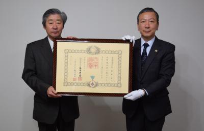 叙勲伝達式（瑞宝双光章）