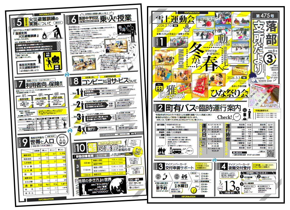 落部支所だより3月号イメージ