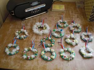 クリスマスリース作品