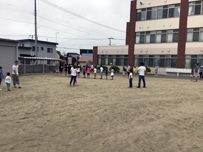 最終日もたくさんの子供たちが参加したラジオ体操会