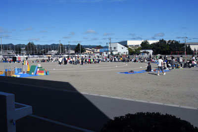 幼稚園の運動会の様子