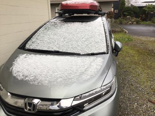 先週金曜日の朝の積雪