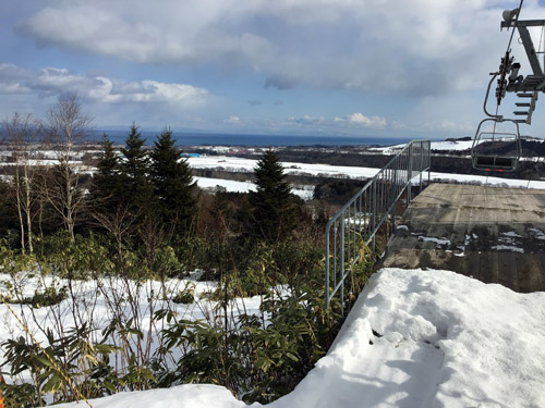 スキー場頂上からの絶景