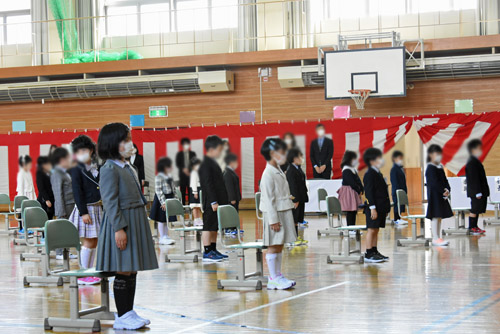 とても姿勢の良い1年生の様子1