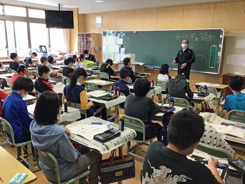 下八雲の先生の授業の様子