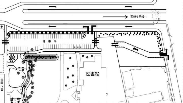 駐車場整備の終了と車の出入りについてのお知らせの画像