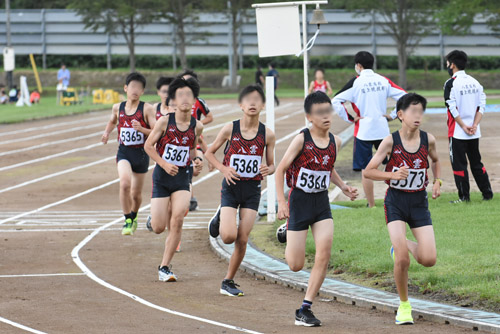 真剣な表情の中学生