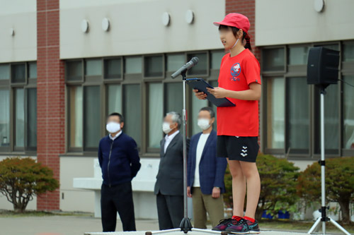 児童会長の素晴らしい挨拶