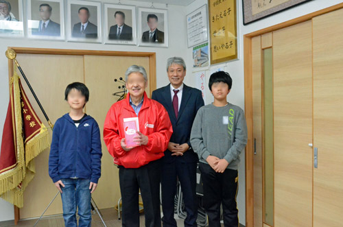 会長さんとの記念写真